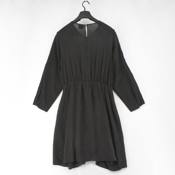 City Chic Short Dress Womens Plus Black Keyhole Lace Long Sleeve Pullover 16W - Picture 6 of 8